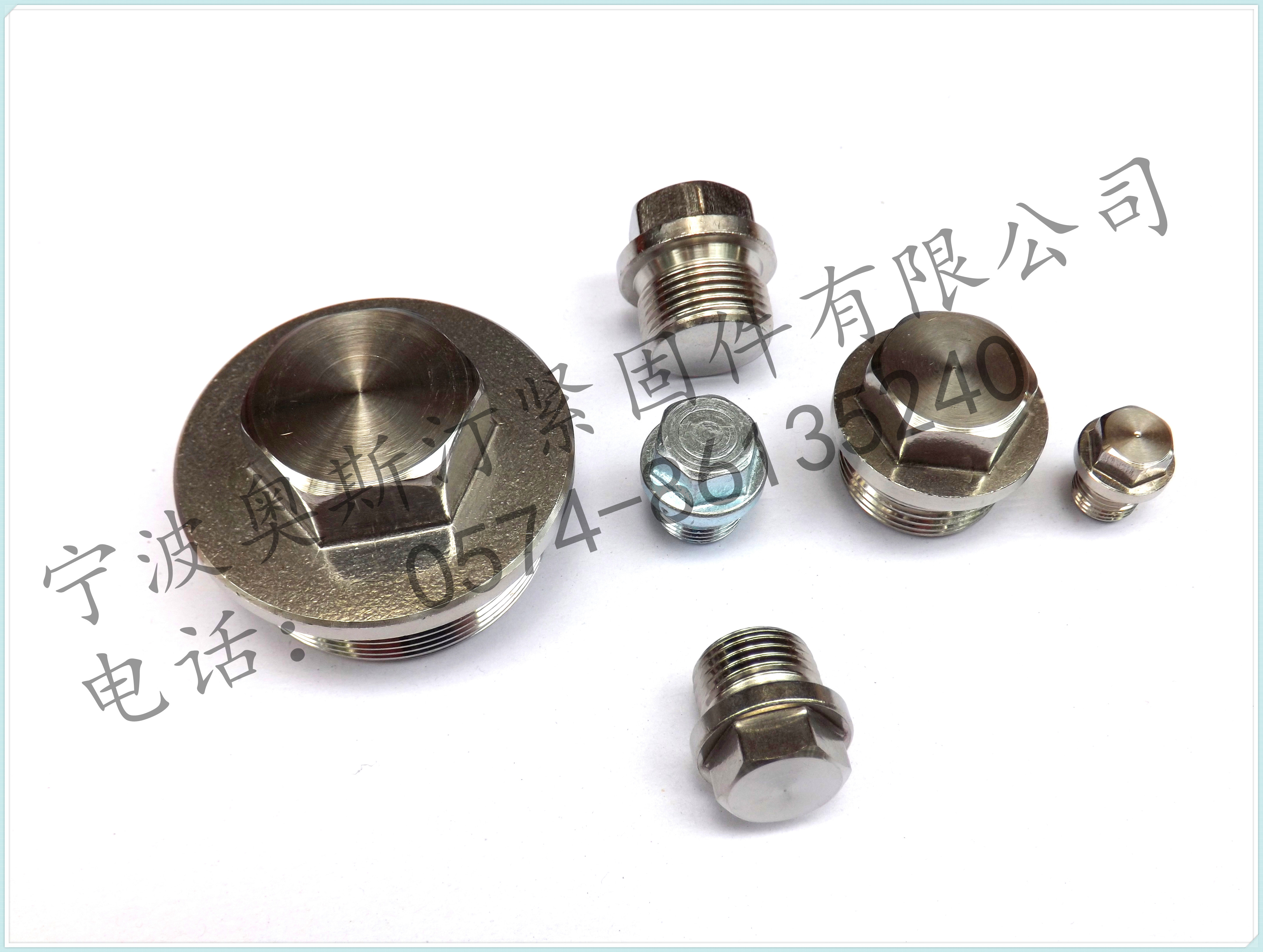 G3/4外六角法兰螺塞, DIN910, 不锈钢G3/4外六角丝堵, 喉塞, 螺塞