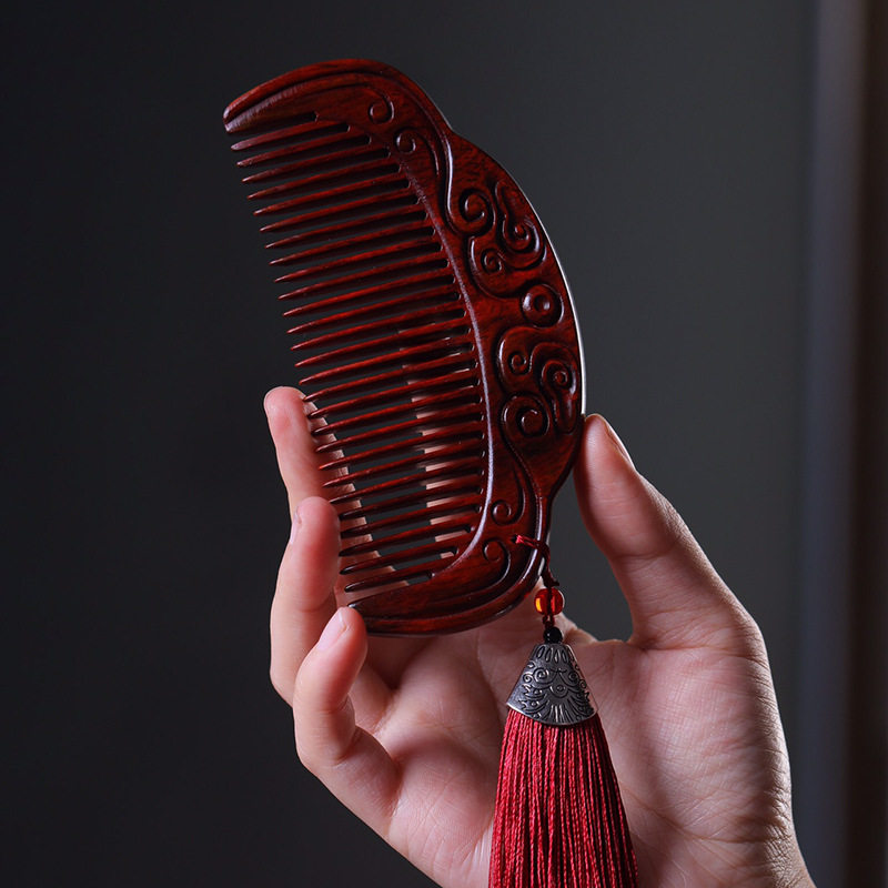 小叶紫檀印花雕刻木梳个人护理按摩美发直发礼物梳子送女朋友,家庭/个人清洁工具,梳子/化妆梳/按摩梳,淘宝优惠券,粉丝福利购,淘宝优惠卷