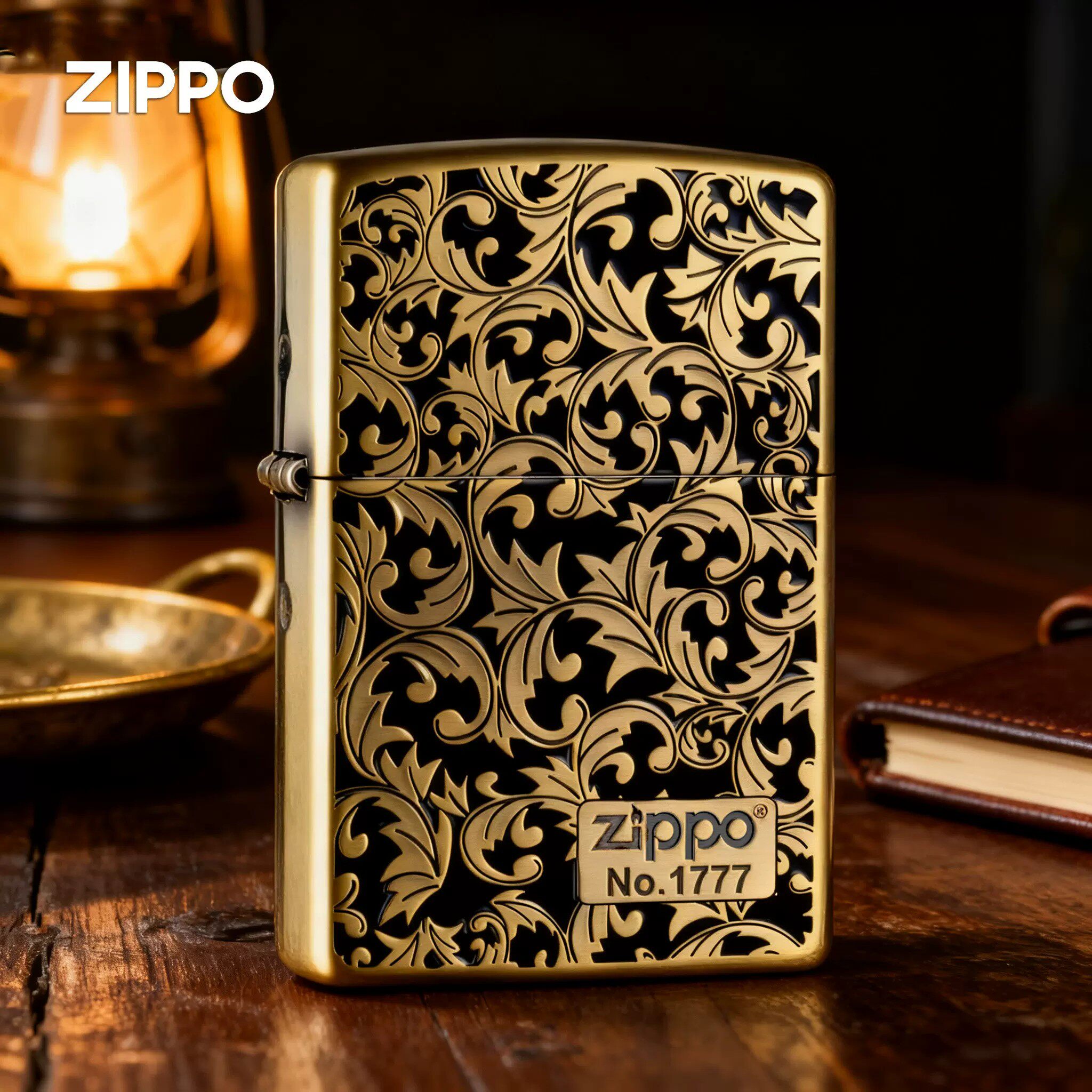ZIPPO/之宝打火机芊遇填漆唐草珐琅彩双色送礼收藏DYH1X1