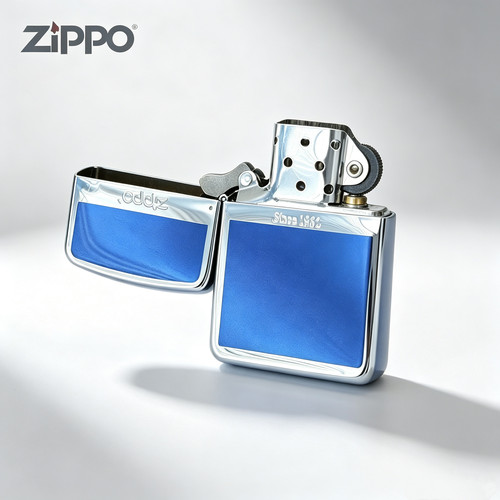 zippo 正品防风火机 1941 双面蓝色起源商务风送男生礼物