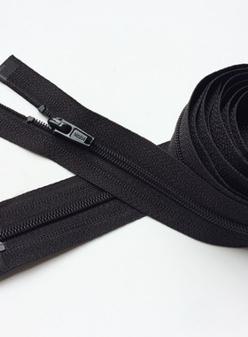 SBS 3号黑色开尾尼龙拉链羽绒服拉链配件长拉锁服装辅料