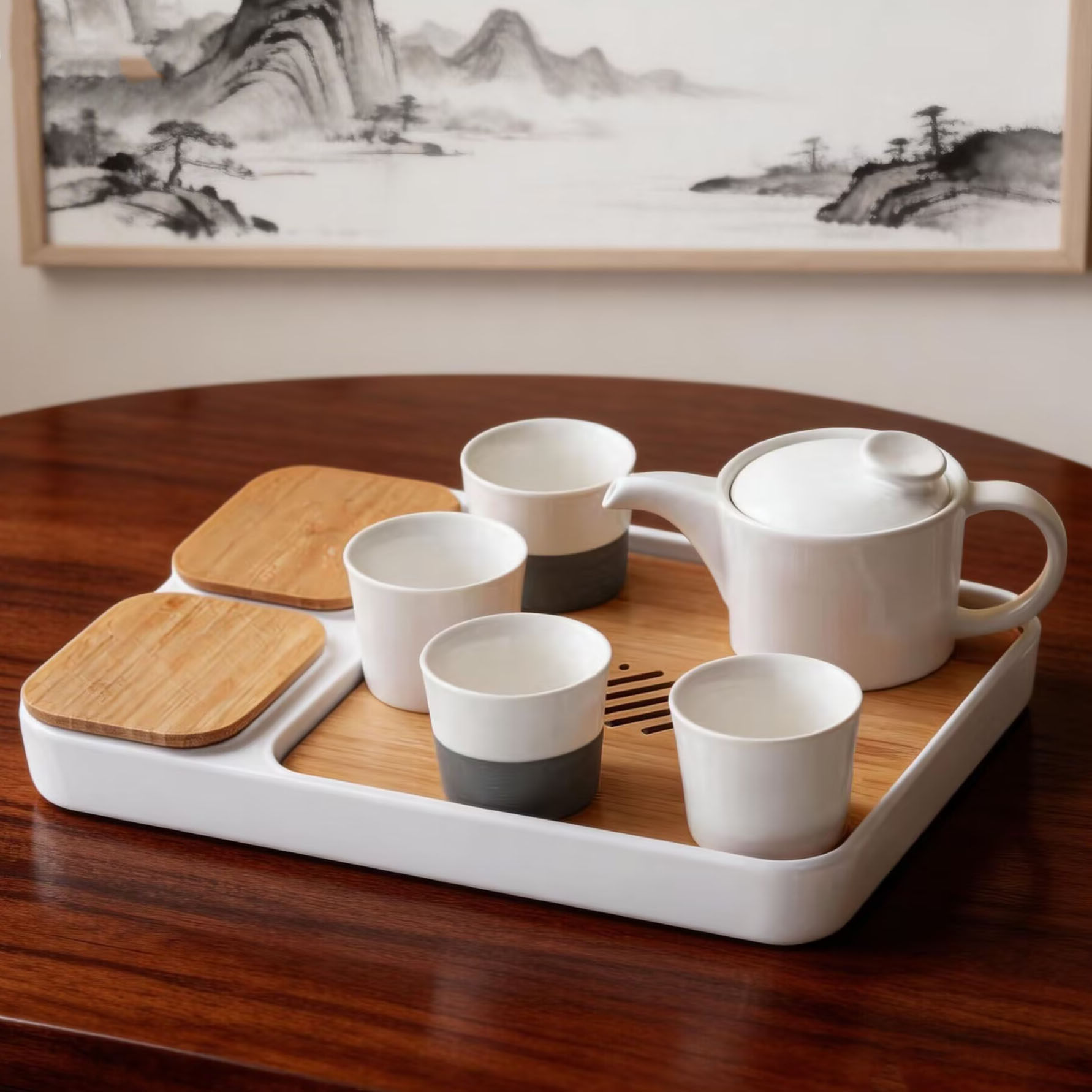 亚朵同款便携陶瓷旅行茶具套装
