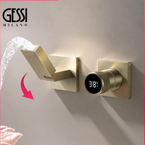 GESSI暗装全铜恒温防溅面盆龙头