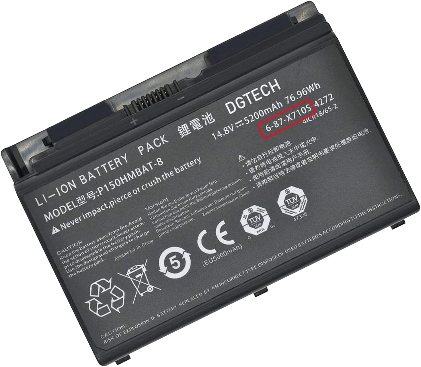 全新 蓝天 P150HMBAT-8 6-87-X710S  P170HM P170EM 笔记本电池