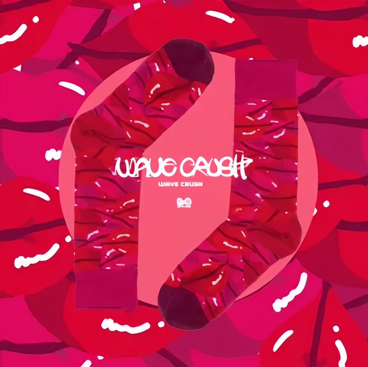 WAVECRUSH嘴唇中筒袜618告白礼物美式潮牌原创情侣穿搭男女同款