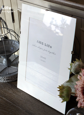 无边框画框证书执照框相框装饰画照片玻璃面板出口北欧8寸12寸A4