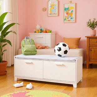 实木换鞋凳家用门口入户可坐鞋柜简约儿童长条储物箱多功能收纳