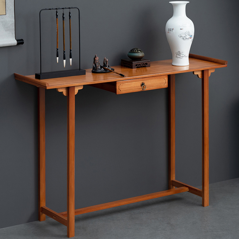 新中式佛龛供桌神台家用烧香台敬神台香案简约现代风格供桌竹制