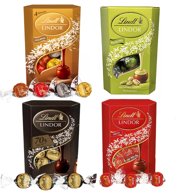 瑞士进口夹心什锦混口味瑞士莲混合口味软心巧克力礼盒装200g港版