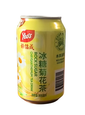 香港进口 yeo's杨协成冰糖菊花茶300mlX6罐 饮料