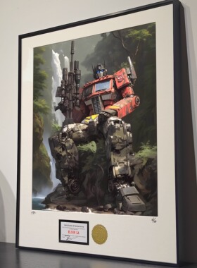 装饰画版画高达机器人软装卡通