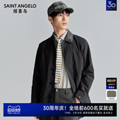 上衣外套连帽火山灰百搭薄款 商务休闲风衣时尚 男 男士 报喜鸟秋季