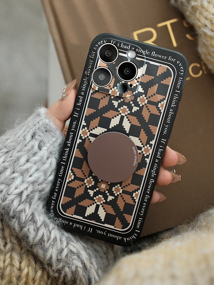 复古美拉德iPhone15全包手机壳