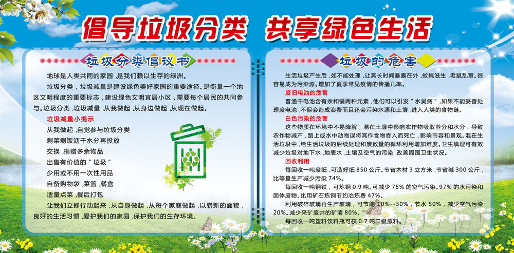 767海印制展板写真喷绘1924节能减排环保企业工厂倡导议垃圾公类