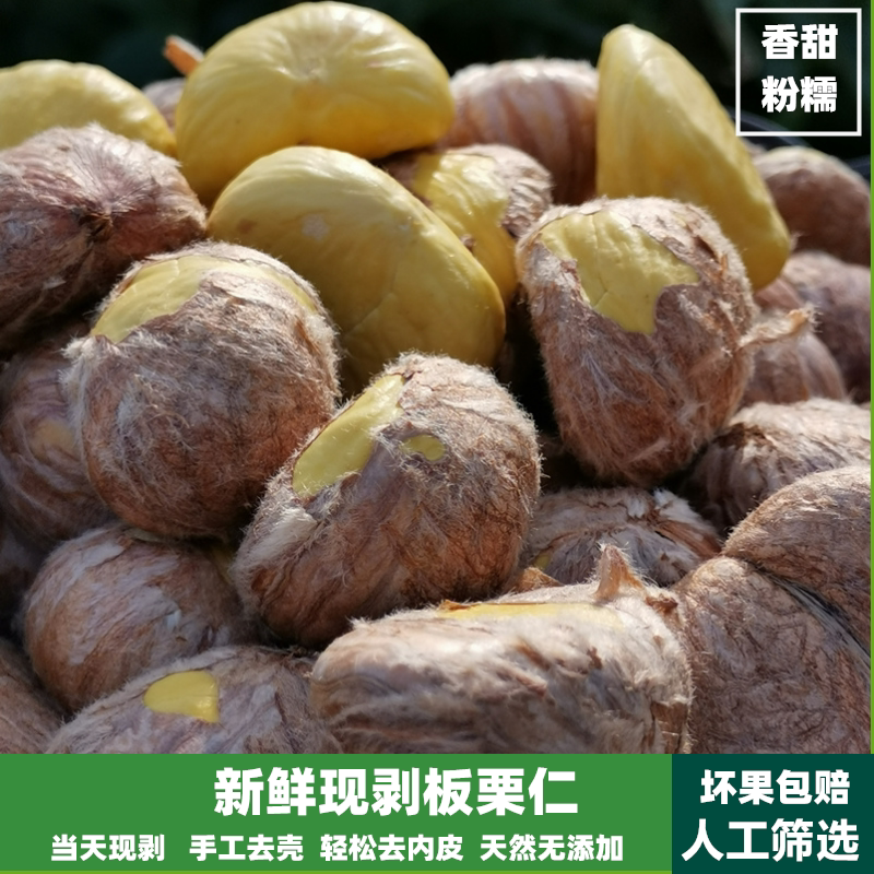 2026新板栗仁生新鲜去壳板栗图片
