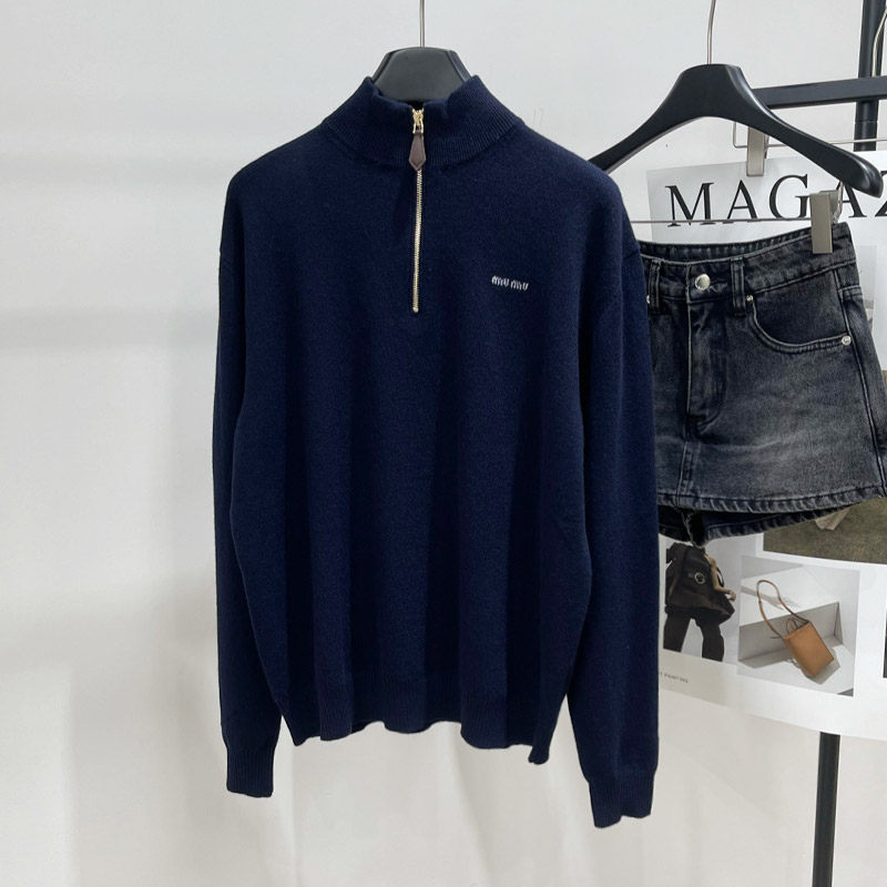 小香风深蓝色毛衣女装2025秋冬季羊毛打底衫套头时尚长袖针织衫潮,女装/女士精品,毛针织衫,淘宝优惠券,粉丝福利购,淘宝优惠卷