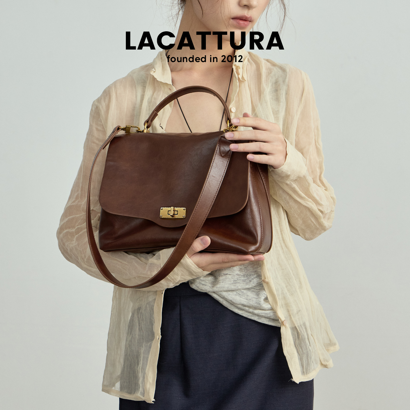 复古学院风邮差包包2025新款百搭软皮通勤包女包大容量单肩斜挎包