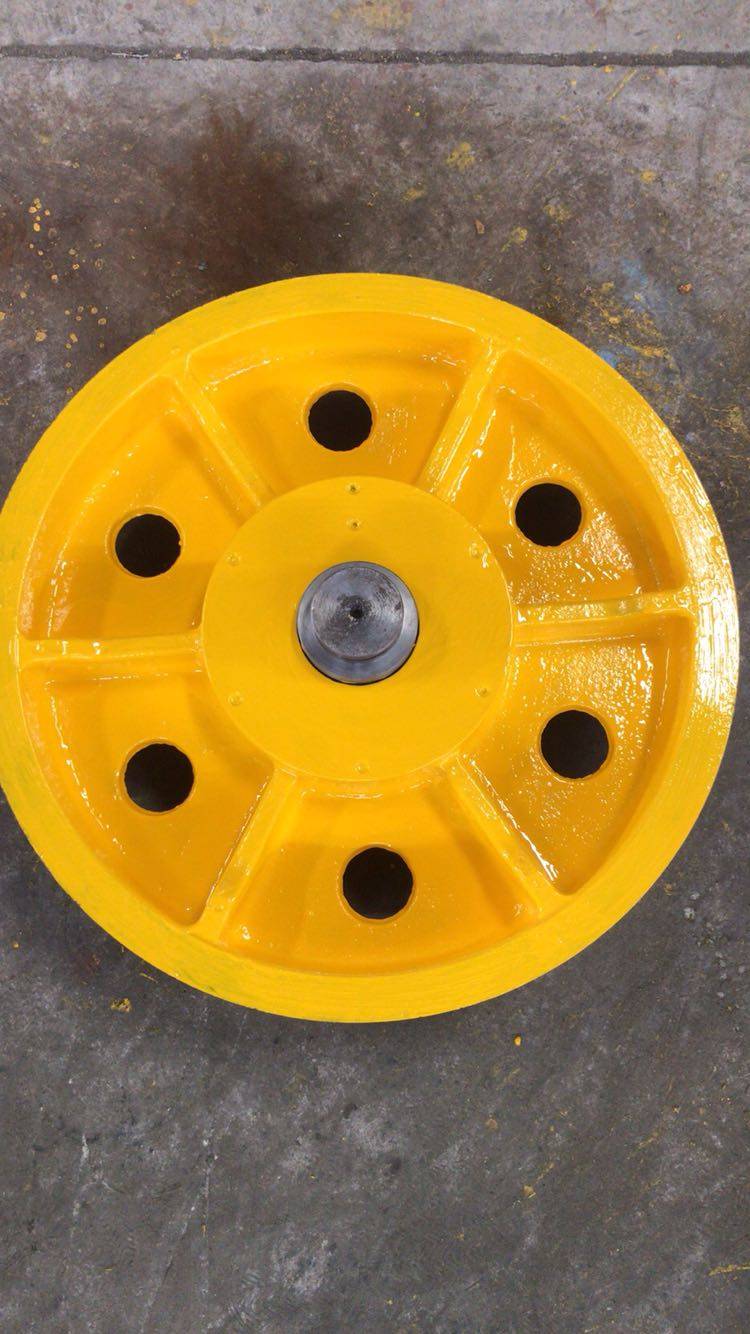 蒂森电梯对重反绳轮510 x5x6x7钢丝10/12轴径60/80