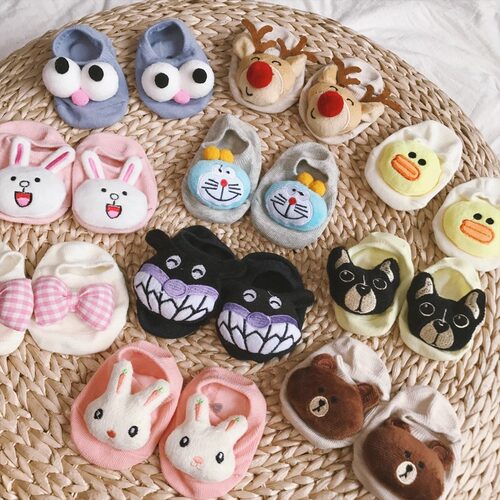 婴幼儿袜子春秋新款可爱公仔船袜