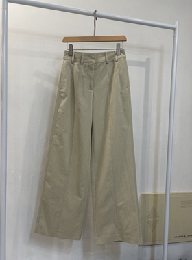 2026年欧洲站深圳春夏新款 立体裁剪高腰工装通勤阔腿裤裤子