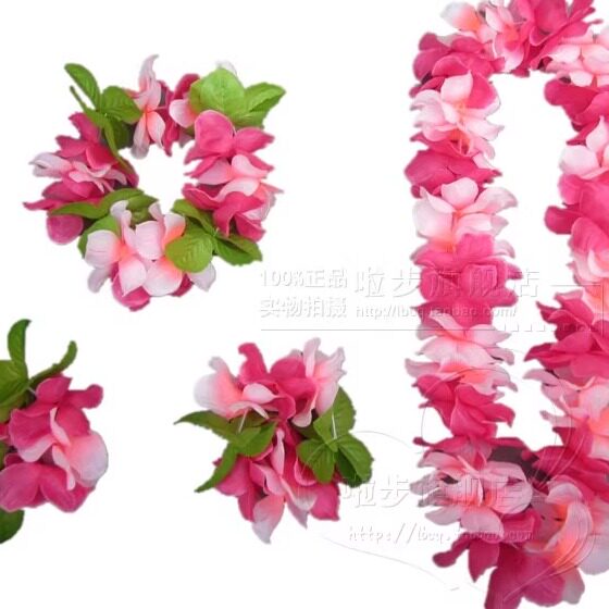 颈环胸环 亲子操道具 新款 花环套装（胸环+头环+手环 夏威夷花环