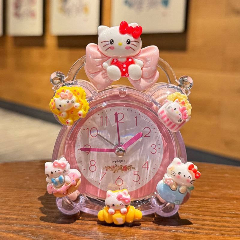 卡通可爱儿童闹钟学生宿舍闹铃家用卧室懒人台钟男女孩起床时钟