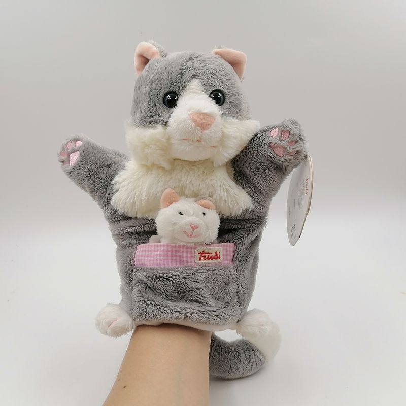 意大利大牌原单~猫咪手偶 亲子玩具 早教玩具 毛绒玩具公仔布娃娃