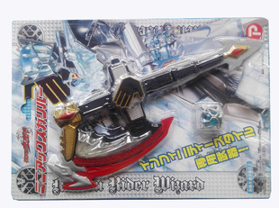 日本原单~非万dai 假面骑士Wizard DX 法师 辉煌斧 无限戒指 模型