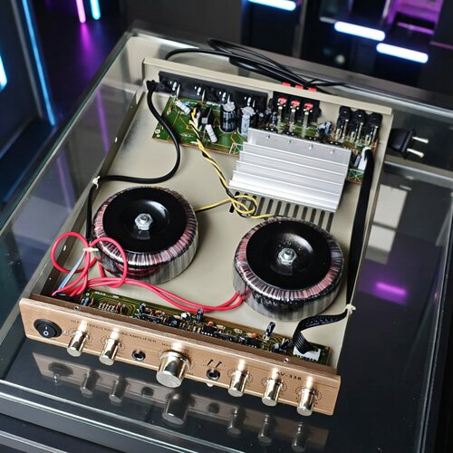 300瓦大功率双环牛功放板家用220V发烧HIFI4管双声道2.0功放板