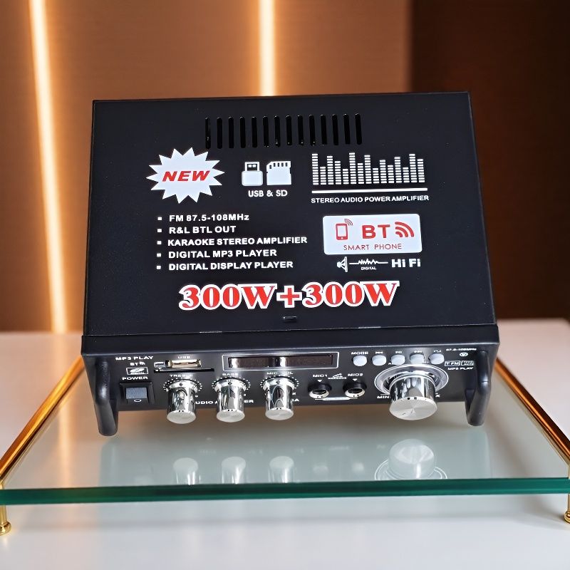 220伏hifi功放机蓝牙功放家用大功率ok功放功放2.0音响电脑发烧