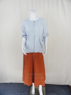 2件清 人棉休闲宽松拉链外套 卡VON 女夏秋两用袖 5D404 正品 100元