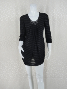 2件清 针织衫 蕾DOW 中长款 L12AB33114 女夏秋弹力针织七分袖 100元