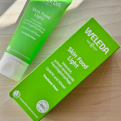 26.3到期德国Weleda维蕾德skinfoodlight天然有机轻盈保湿霜75ml