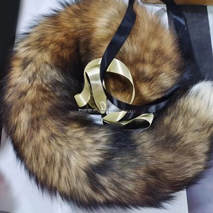 太阳狐狐狸尾巴自然花纹颜色棕黄黑帅气性感大野狼狗粗尾蓬松酷炫