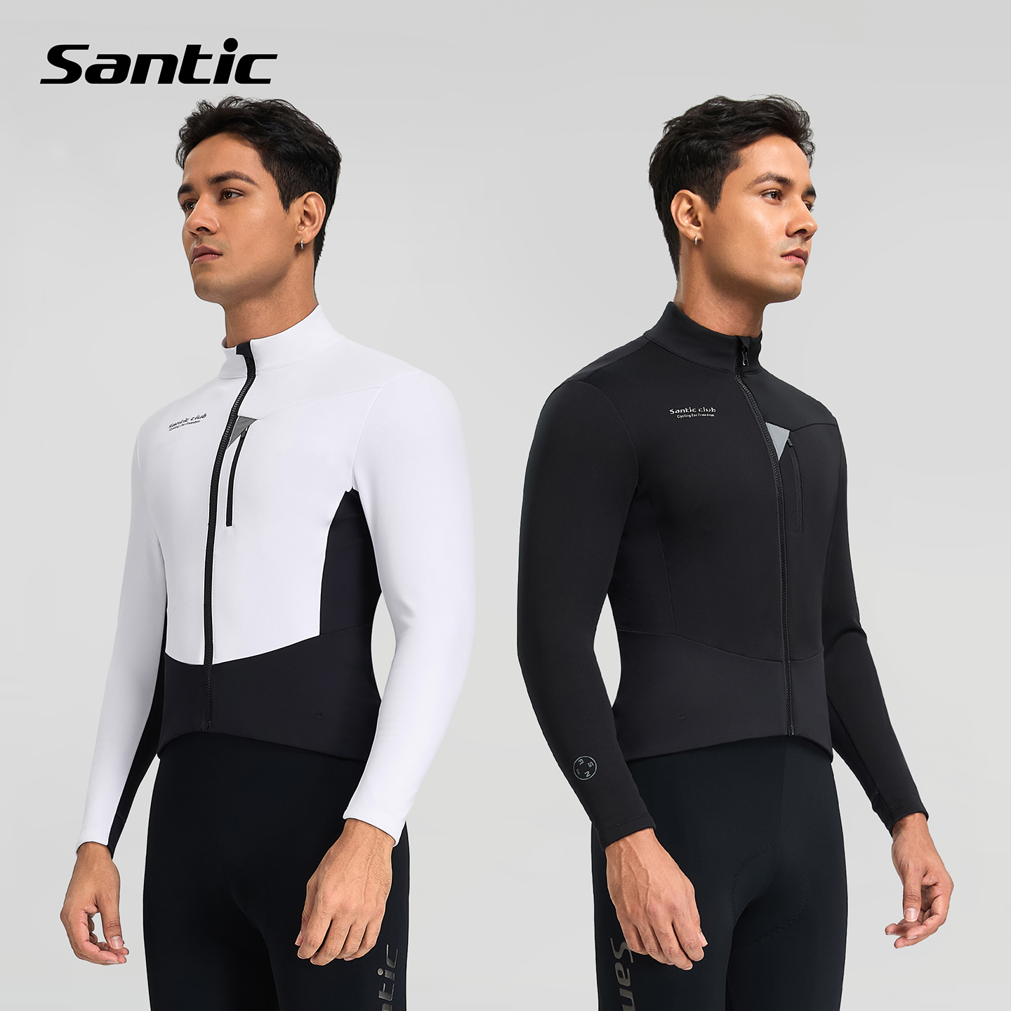 Santic森地客秋冬保暖骑行服套装25新款自行车防风骑行外套中性款