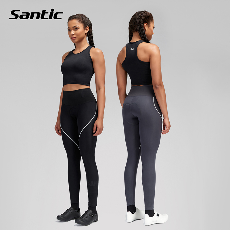 Santic森地客秋冬抓绒骑行长裤女