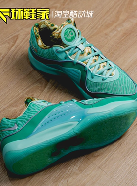 球鞋家 Nike KD 16 杜兰特绿色低帮运动实战篮球鞋 DV2916-301