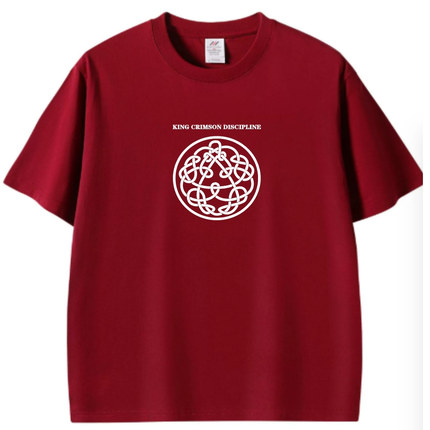 King Crimson短袖T恤男女同款discipline纯棉圆领摇滚