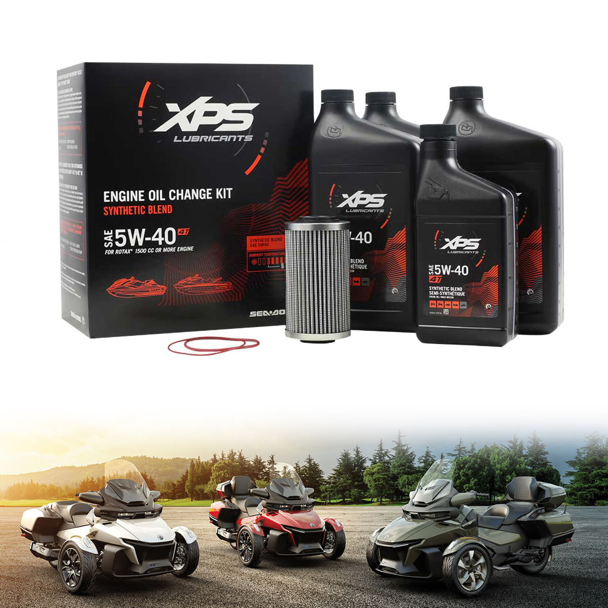 庞巴迪摩托车原厂机油原装进口机滤空滤适用倒三轮RS和RT至F3热卖