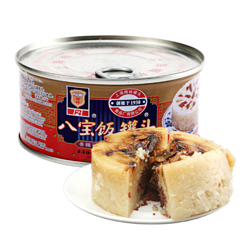 上海特产梅林八宝饭罐头350g