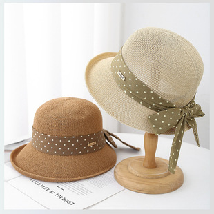 高级感显脸小大头围防晒帽 棉麻百搭度假 2026新款 渔夫帽女款