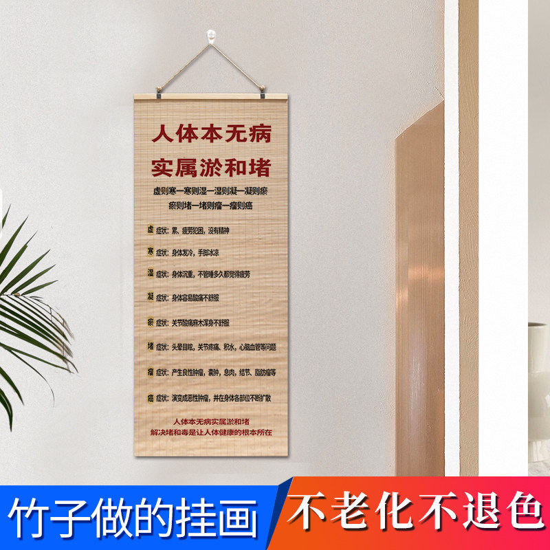 经络淤堵疏通墙贴挂图