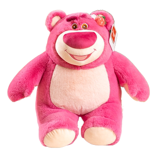 迪士尼草莓熊公仔儿童毛绒玩具可爱布娃娃抱抱熊玩偶女生生日礼物