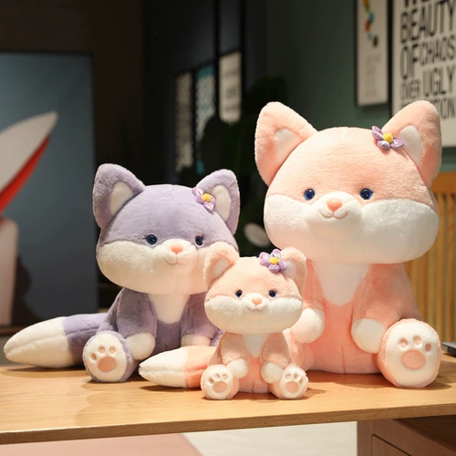 Милая подушка для сна, плюшевая успокаивающая кукла, игрушка, лиса, енот, подарок на день рождения