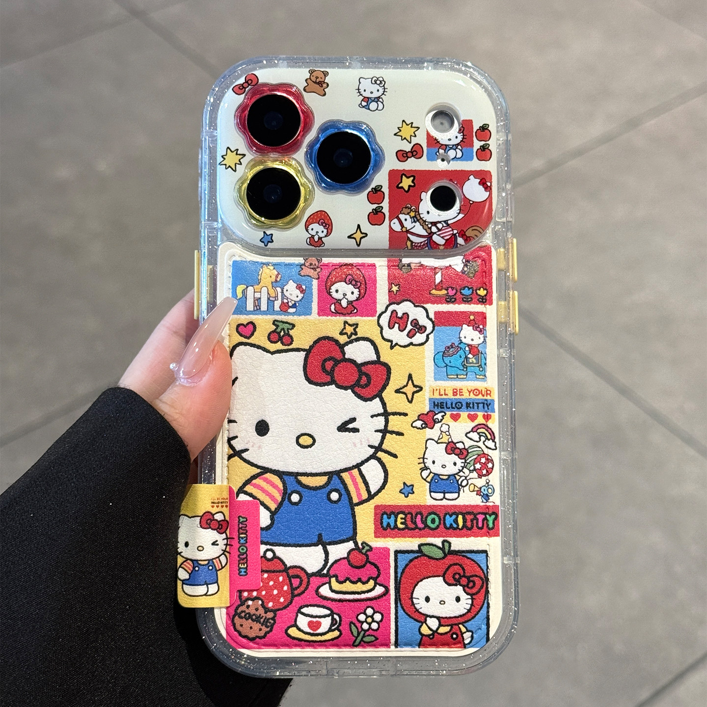 适用苹果17pro创意可爱小马kt猫