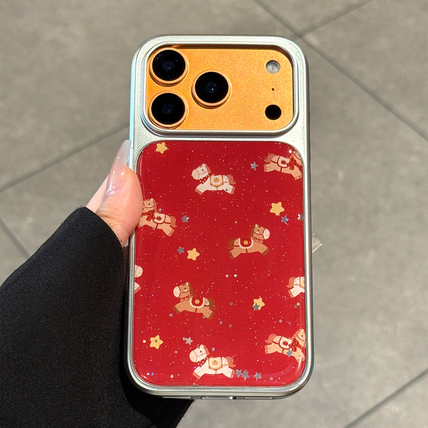 适用苹果17promax手机壳新款iphone17新年闪粉小马17pro高级感16全包防摔15可爱pm硅胶14创意por小众女款超火,3C数码配件,手机保护套/壳,淘宝优惠券,粉丝福利购,淘宝优惠卷