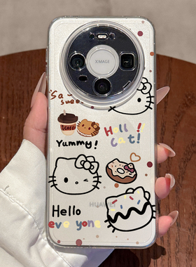 适用华为mate80手机壳新款凯蒂猫mate80promax高级感70全包防摔60pro+透明m50硅胶40超薄air保护套女款网红ip