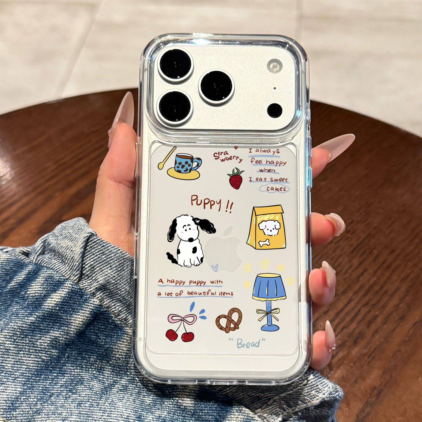 适用于苹果手机壳涂鸦小狗