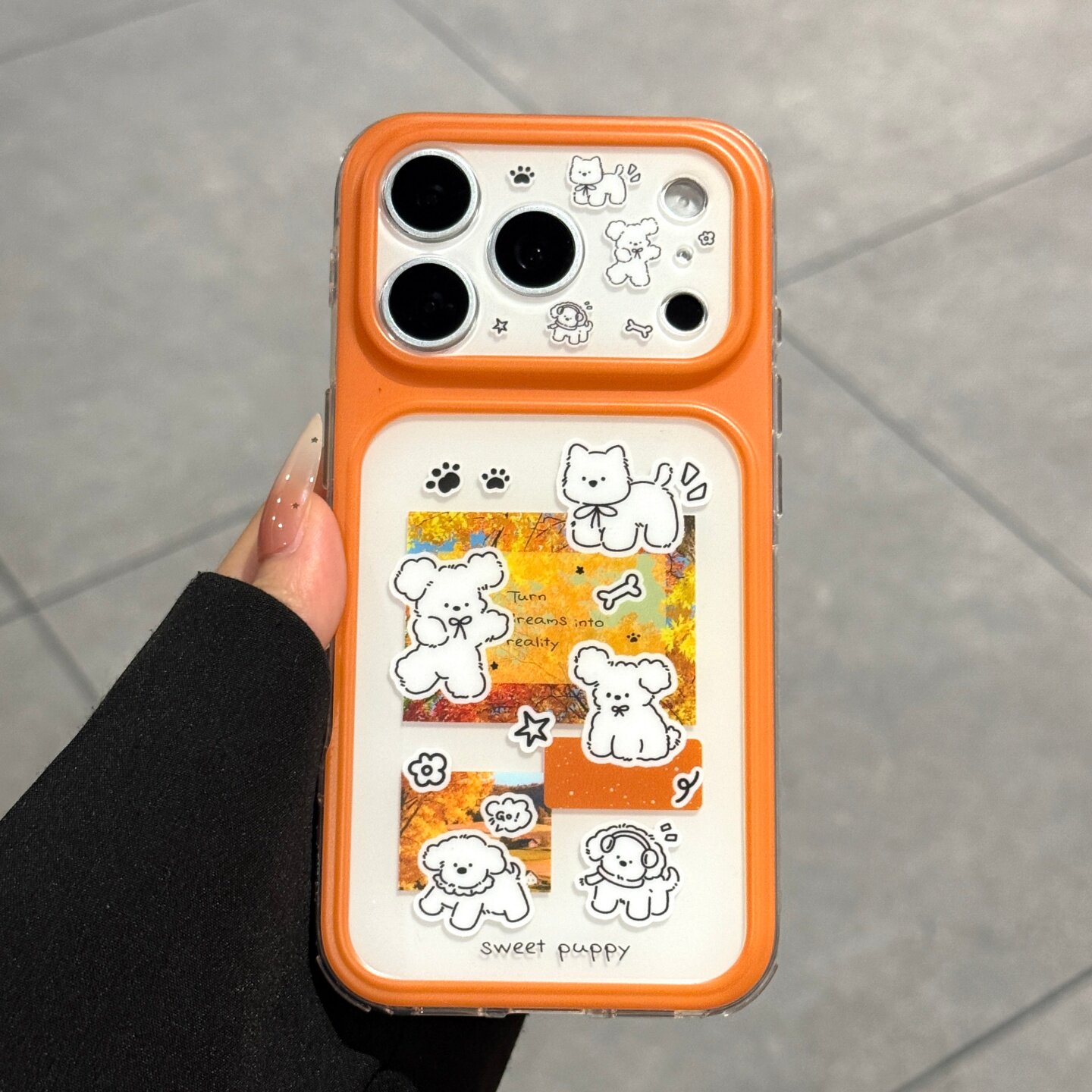 适用苹果18promax手机壳新款ins风iPhone18pro秋冬可爱小狗17高级感好看16的全包超薄防摔15女款硅胶保护套pm