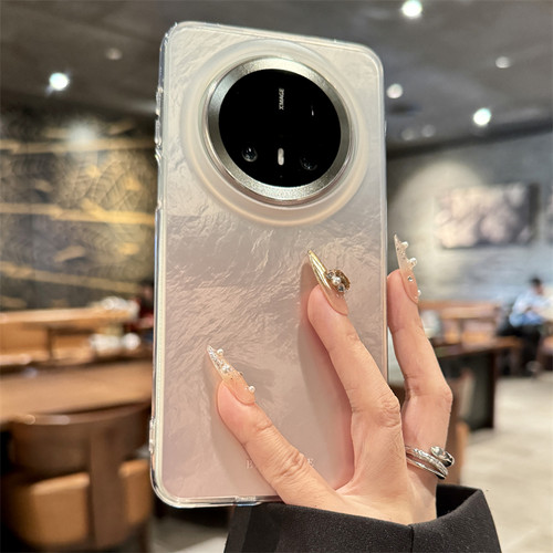 适用华为mate70pro粉色渐变外壳